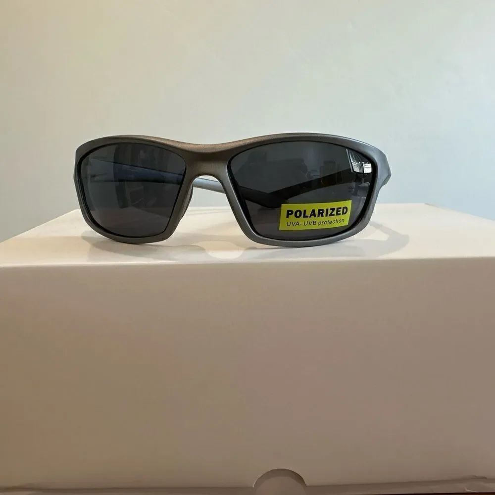 Razor Style Sporty Sunglasses, Plastic Frames, Polarized Lenses, UVA-UVB Protect